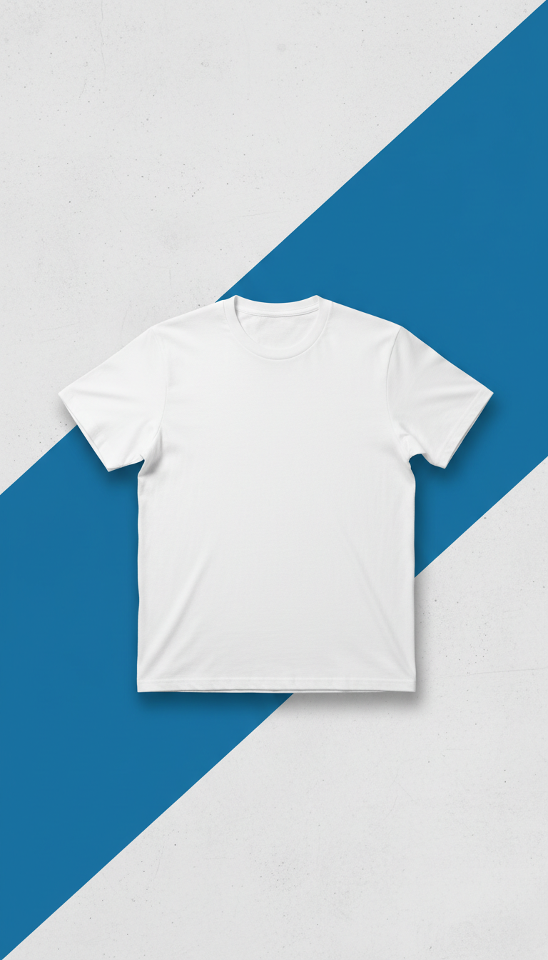 Urban White Cotton Crew Tee