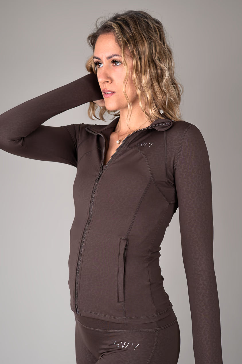 Leopard Shirt with zip