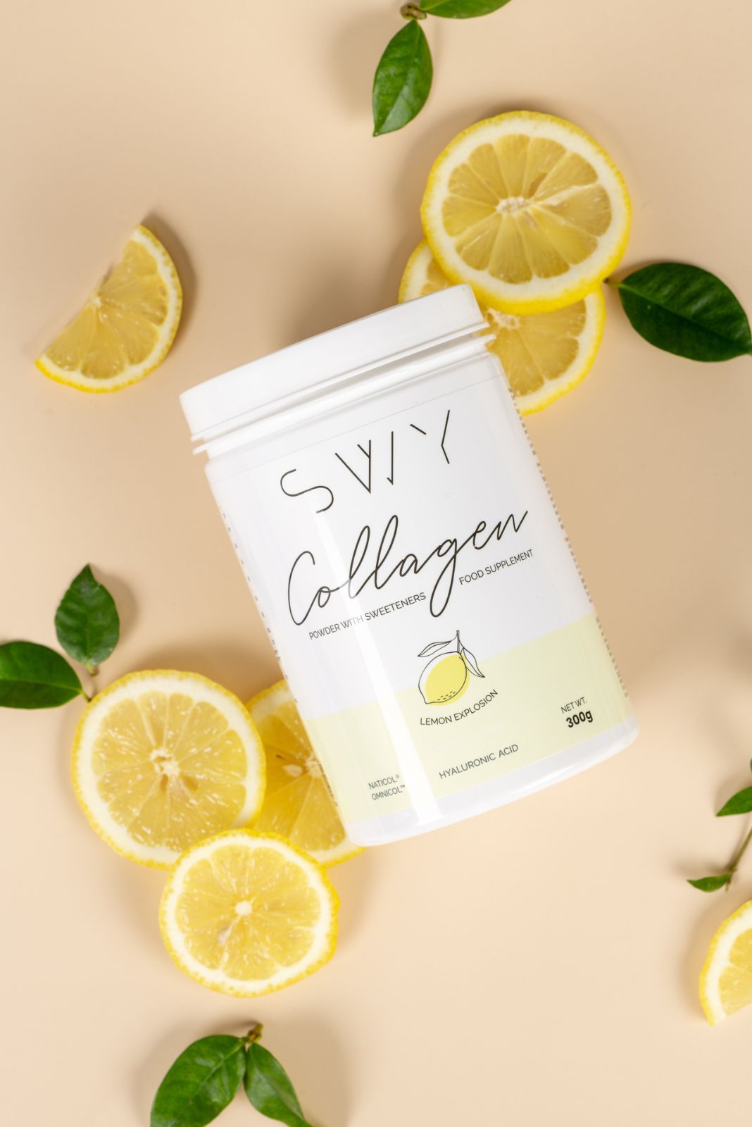 Hydrolysed Collagen Lemon - food supplement with sweeteners