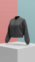 Graphite Black Cropped Jacket