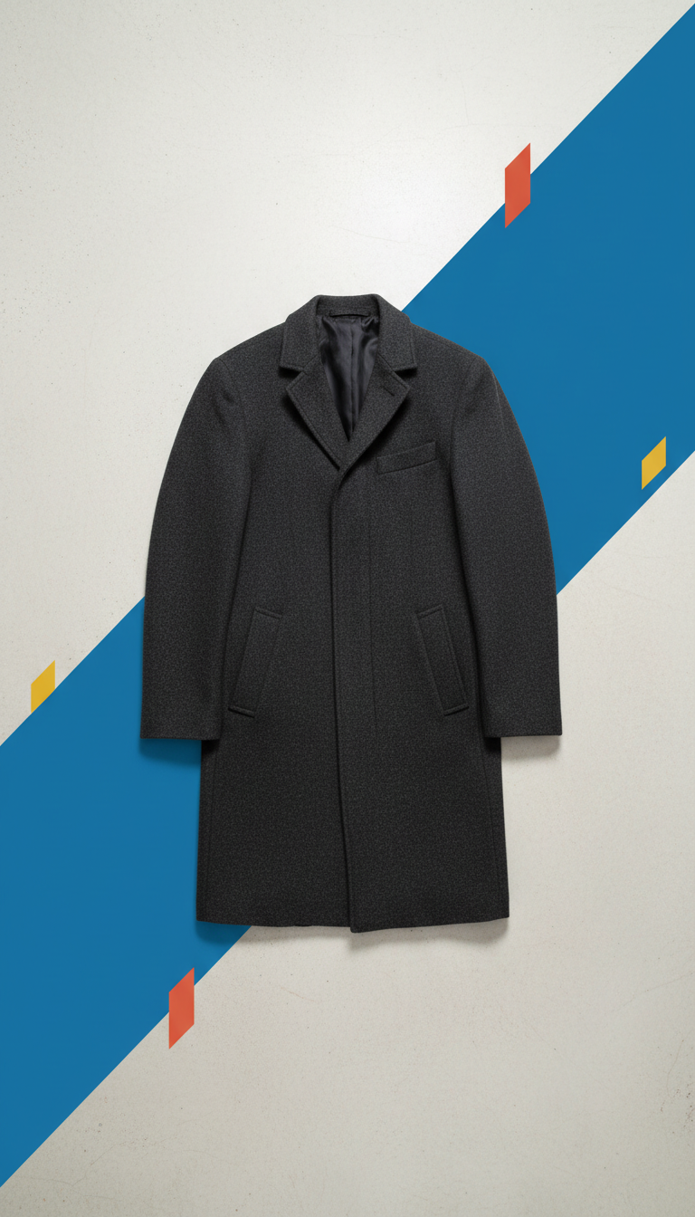 Concrete Night Wool-Blend Overcoat