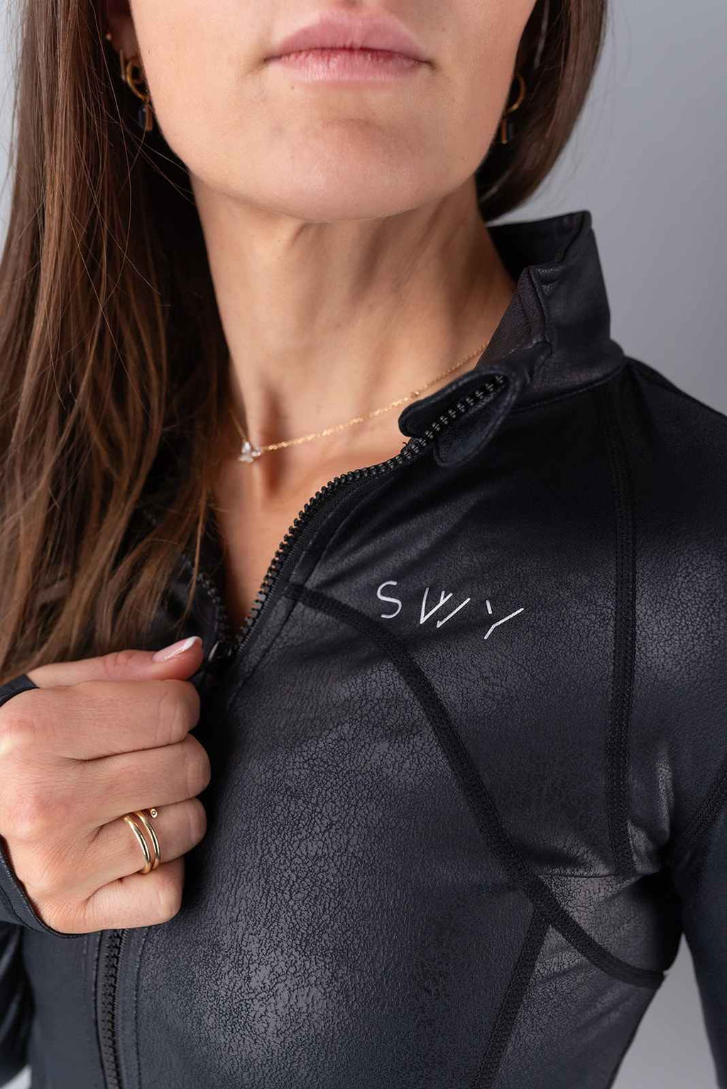 Leather Shirt With Zip